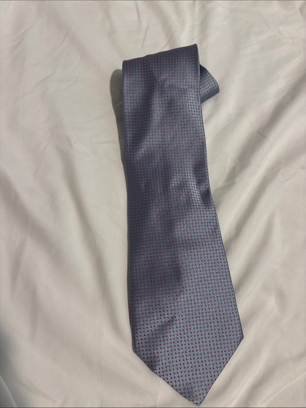 Charvet Classic Men's Blue Microdot Tie